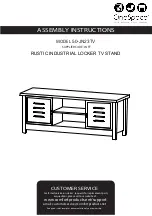 Preview for 1 page of Onespace 50-JN23TV Assembly Instructions Manual