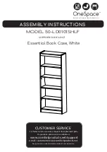 Preview for 1 page of Onespace 50-LD0101SHLF Assembly Instructions Manual