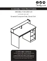 Preview for 1 page of Onespace 50-LD01LO Assembly Instructions Manual