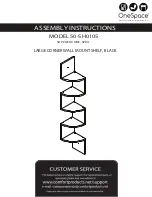 Preview for 1 page of Onespace 50-SH0105 Assembly Instructions Manual