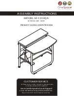 Preview for 1 page of Onespace FREELEY 50-1010QA Assembly Instructions