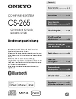 Preview for 147 page of Onkyo CS-265 Instruction Manual