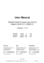 Preview for 65 page of Online USV 10000 3/1 XANTO S Series User Manual