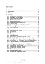 Preview for 67 page of Online USV 10000 3/1 XANTO S Series User Manual