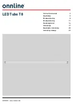 ONNLINE LED Tube T8 Instruction Manual preview