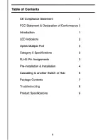 Preview for 4 page of OnQ Technologies 8 Port 10/100 Ethernet Switch Installation Instructions Manual