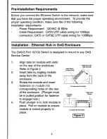 Preview for 8 page of OnQ Technologies 8 Port 10/100 Ethernet Switch Installation Instructions Manual