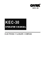 Onwa KEC-30 Operator'S Manual preview