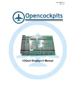 Opencockpits IOCard Displays II Manual preview