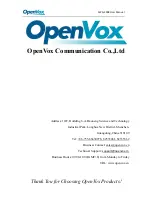 Preview for 2 page of OpenVox SWG-2008 User Manual