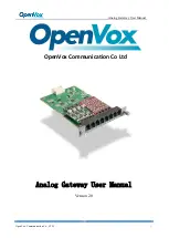 OpenVox VS-GW1600 series User Manual preview