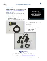 Preview for 2 page of Optec QuickSync FT20 Installation Manual