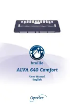 Optelec ALVA 640 Comfort User Manual preview