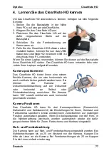 Preview for 77 page of Optelec ClearNote HD User Manual