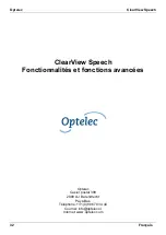 Preview for 34 page of Optelec ClearView Speech Manual