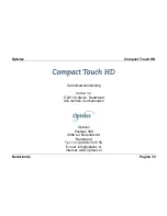 Preview for 35 page of Optelec Compact Touch HD User Manual