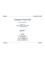 Preview for 65 page of Optelec Compact Touch HD User Manual