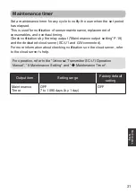 Preview for 31 page of Optex TSC-10-D Instruction Manual