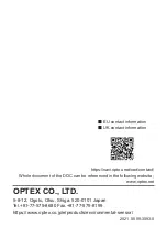 Preview for 40 page of Optex TSC-10-D Instruction Manual