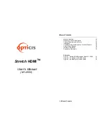 Optics Stretch User Manual preview