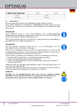 Preview for 18 page of Optimum 3300260 Operating Manual