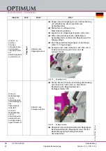 Preview for 40 page of Optimum 3300260 Operating Manual