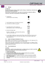 Preview for 99 page of Optimum 3300260 Operating Manual