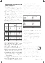 Preview for 13 page of Optimum RK-1260 Operating Instructions Manual