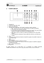 Preview for 11 page of Optimus A-065M Installation And Operating Instructions Manual