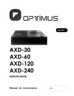 Optimus AXD-120 Operating Instruction preview