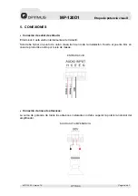 Preview for 6 page of Optimus MP-120D1 Installation And Operating Instructions Manual