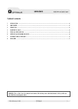 Preview for 3 page of Optimus UMX-2M3 Operating Instructions Manual