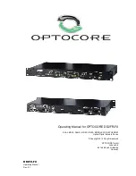 Optocore DD2FR-FX Operating Manual preview