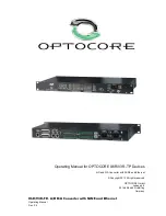 Optocore V3R Operating Manual preview