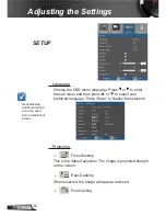 Preview for 36 page of Optoma Data Projector User Manual