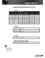 Preview for 107 page of Optoma Data Projector User Manual