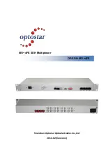 Optostar OP-SDH-8E1+4FE Quick Start Manual preview