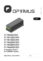 Opvimus IF-7W120DCETH Operating Instructions Manual preview