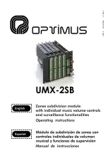 Opvimus UMX-2SB Operating Instructions Manual preview