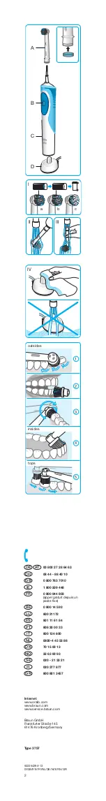 Preview for 2 page of Oral-B VITALITY Series Quick Start Manual