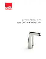 Oras Medipro 5520F Installation And Maintenance Manual preview