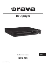 Preview for 1 page of Orava DVD-405 Instruction Manual