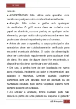 Preview for 27 page of Orbegozo BC 3660 Instruction Manual