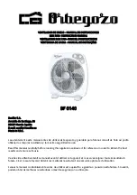 Preview for 1 page of Orbegozo BF 0140 Instruction Manual