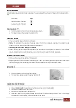 Preview for 12 page of Orbegozo SV 1600 Instruction Manual