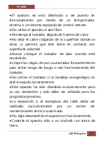 Preview for 4 page of Orbegozo TO 4500 Operation Manual