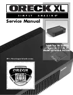 Preview for 1 page of Oreck 447628 Service Manual