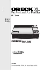 Preview for 1 page of Oreck AIRP Series User Manual