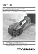 Preview for 1 page of Orgapack OR-T 100 Operating And Maintenance