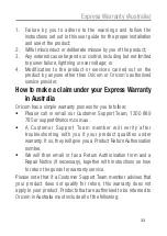 Preview for 34 page of Oricom UHF2390 Operating Instructions Manual